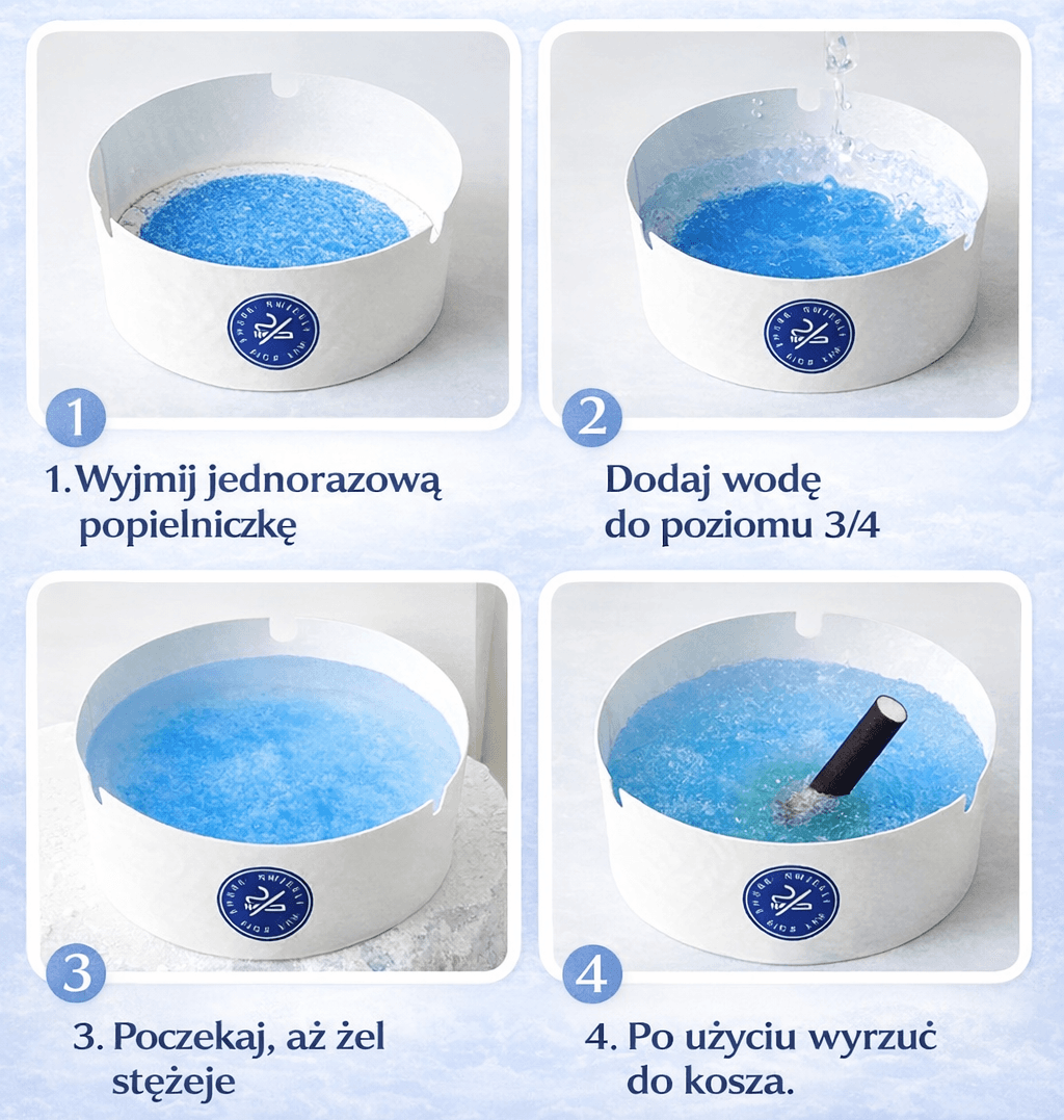 Bezpieczna popielniczka w 4 krokach