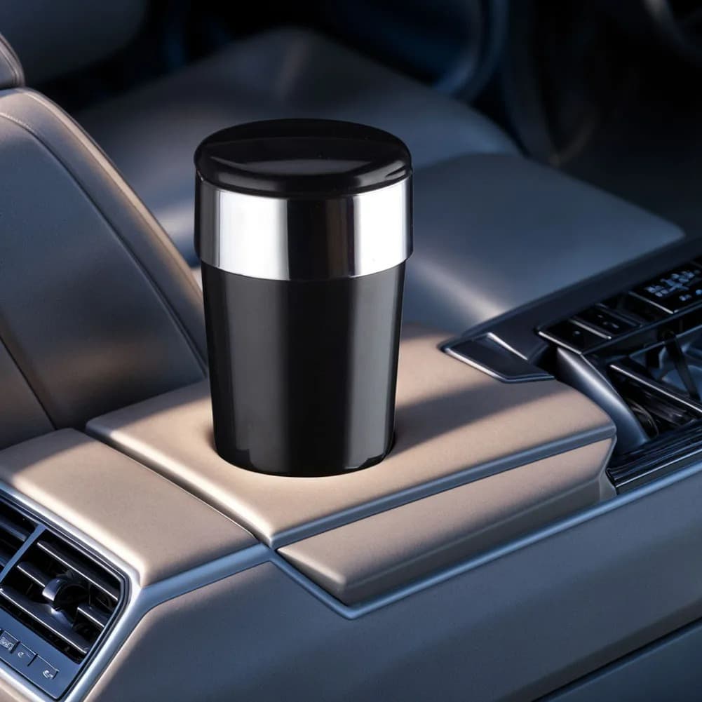 Popielniczka samochodowa z pokrywką